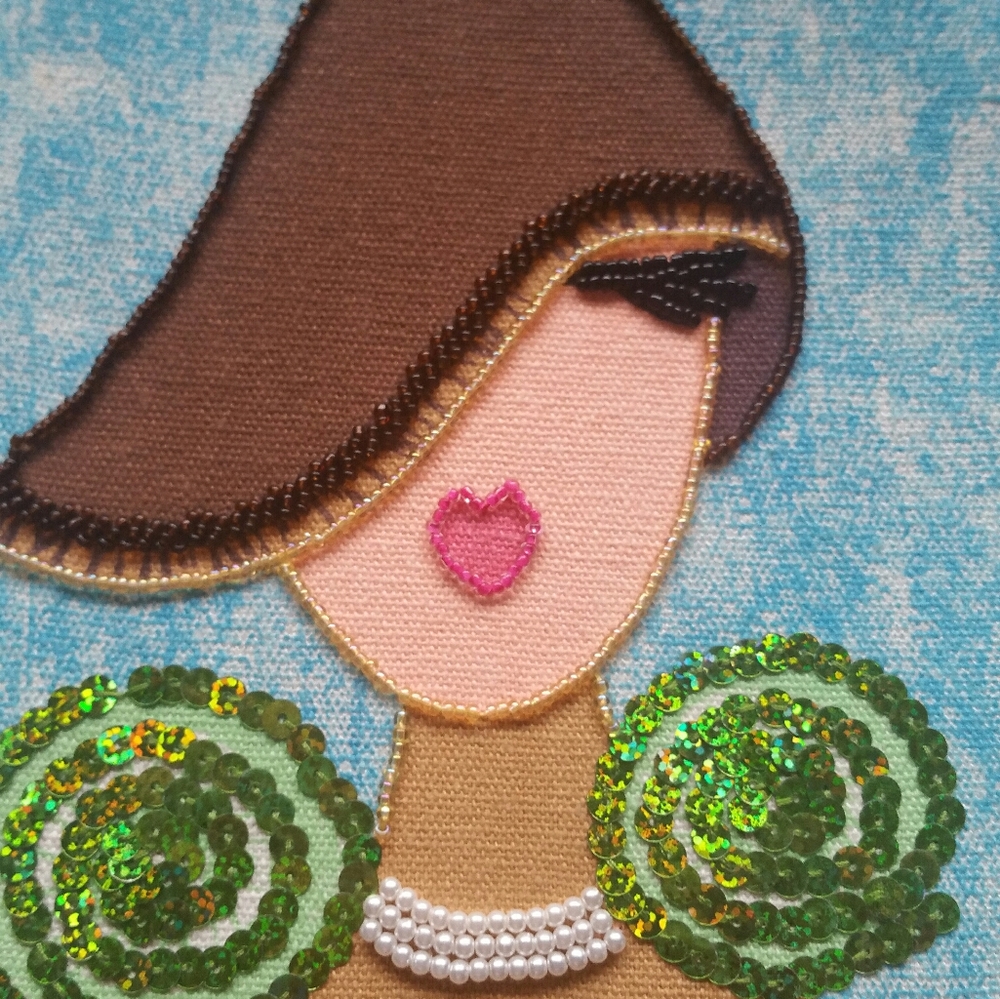 Fabric & Sequin Purse